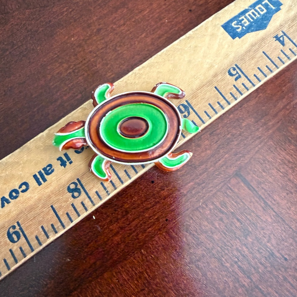 Vintage Sarah Conv Turtle Brooch